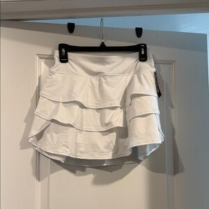 Ideology White Tiered Skirt